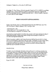 Sklep o določitvi letnega dopusta Sklep o določitvi letnega dopusta