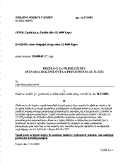 Predlog upnika za predložitev seznama dolžnikovega premoženja Predlog upnika za predložitev seznama dolžnikovega premoženja