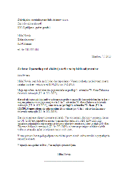 Opozorilo delavca delodajalcu, za izplačilo odpravnine ob izteku pogodbe za določen čas Opozorilo delavca delodajalcu, za izplačilo odpravnine ob izteku pogodbe za določen čas