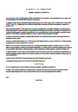 Poziv delavca delodajalcu za izstavitev pogodbe o zaposlitvi za nedoločen čas Poziv delavca delodajalcu za izstavitev pogodbe o zaposlitvi za nedoločen čas