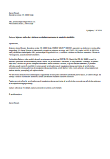 Izjava delavca o odhodu v državo na rdečem seznamu - Delavec mora delodajalcu, v kolikor odhaja v državo na rdečem seznamu, zaradi osebnih okoliščin, najpozneje en dan pred odhodom, predložiti pisno izjavo.Preko tega e-obrazca pripravite takšno izjavo delavca.Izjava je obvezna priloga vlogi, s katero delodajalec uveljavlja povračilo nadomestila.