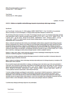 Zahteva za izplačilo neizkoriščenega dopusta ob prenehanju delovnega razmerja - Delodajalec je dolžan delavcu zagotoviti izrabo letnega dopusta skladno z določili Zakona o delovnih razmerjih, kolektivno pogodbo, oz. pogodbo o zaposlitvi.
Izjava, s katero bi se delavec odpovedal pravici do letnega dopusta, je neveljavna. Neveljaven je tudi sporazum, s katerim bi se delavec in delodajalec dogovorila o denarnem nadomestilu za neizrabljeni letni dopust, razen ob prenehanju delovnega razmerja.
S tem e-obrazcem izdelate zahtevo, ki jo delavec pošlje delodajalcu in z njim zahteva ustrezno denarno nadomestilo - odškodnino za dopust, ki ga delavec zaradi prenehanja delovnega razmerja ni mogel izkoristiti.