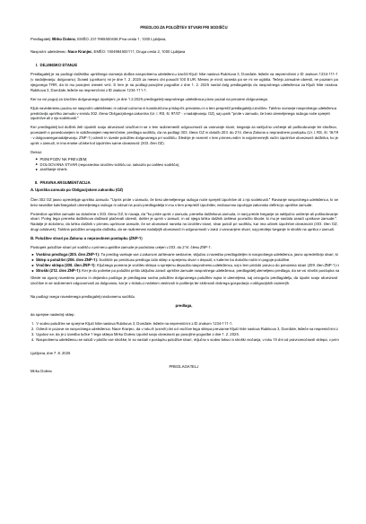 Položitev stvari pri sodišču/sodni depozit - S položitvijo stvari pri sodišču ali sodnim depozitom (če gre za plačilo) dolžnik pravno veljavno izpolni svojo obveznost, kadar upnik njegove izpolnitve ne želi ali ne more sprejeti, ali je neznan.