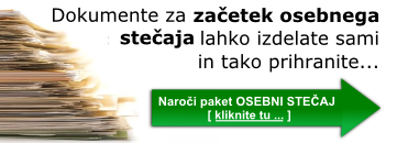Dokumentacijo za začetek osebnega stečaja lahko izdelate sami v le nekaj minutah. Kliknite tu...