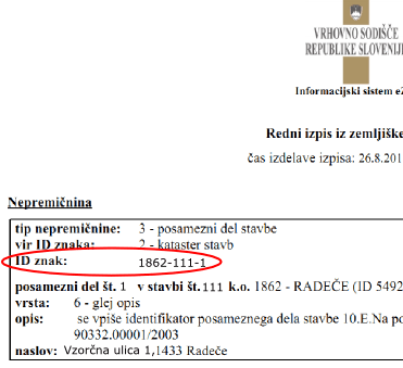 Redni izpis iz zemljiške knjige