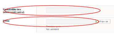 Ko prejmete geslo, se prijavite s svojim e-naslovom in geslom