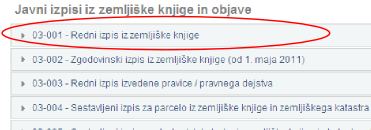 Redni izpis iz zemljiške knjige